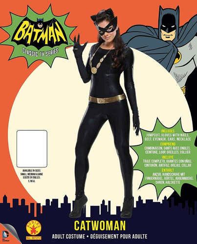 Disfraz Catwoman Gatubela Clasica Serie Batman Mujer Ch M G | Envío gratis
