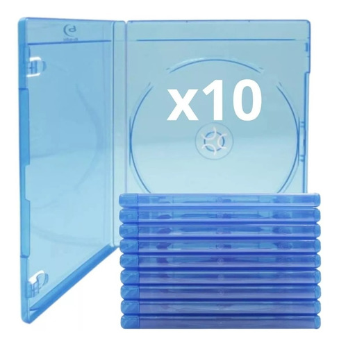 Caja Estuche Para Disco Bluray 10mm Con Logo X 10 Unidades