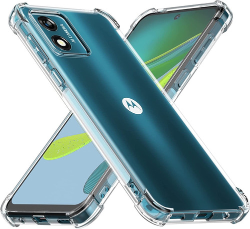 Funda Tpu Transparente Antigolpe Para Motorola Moto E13