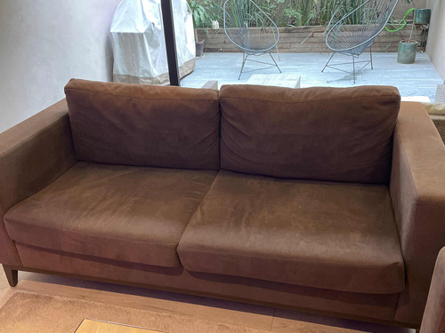 2 Sofas De Alameda, Uno De Tres Plazas Y Uno De Dos Gris