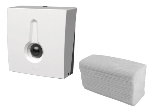 Dispensador Toallas Papel Intercaladas Baño + 1000 Toallas