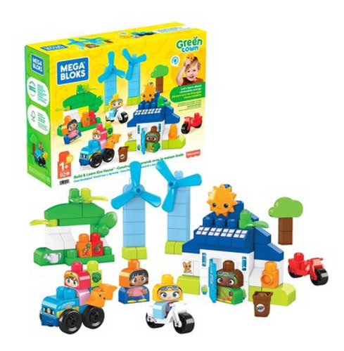 Mattel Mega Bloks Green Town Build & Learn Eco House