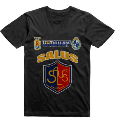 Remera Infantil Negra Uruguay Salus Fc