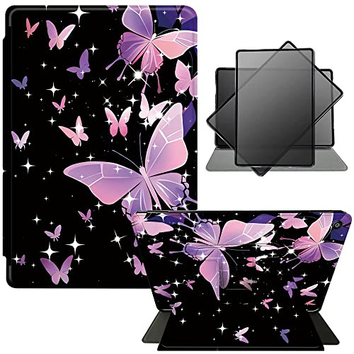 Funda Para iPad 10.2 Butterflies Morado 9th/ 8th/ 7th Genera