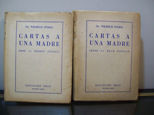 Adp Cartas A Una Madre ( 2 Tomos ) Wilhelm Stekel / Ed. Iman