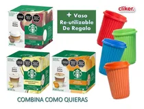 Comprar 4 Cajas De Capsulas Dolce Gusto Starbucks A Eleccion + Vaso