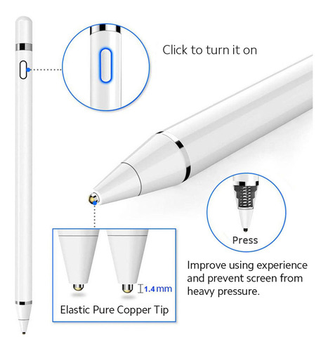 Lápiz Capacitivo Con Pantalla Táctil, Color Cobre Dorado Pur
