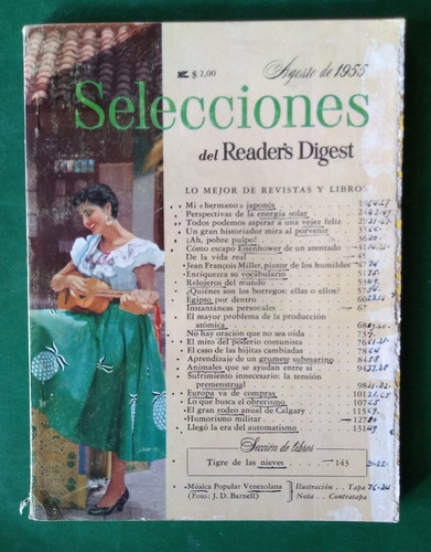 Revista Selecciones Del Readers Digest Agosto De 1955