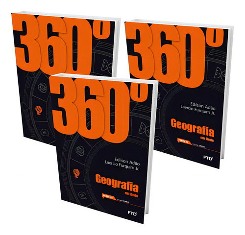 Livro - 360° - Geografia Em Rede - Parte 1, 2 E 3 - Caderno De Revisão E Infográficos- Vol. Único (Usado)