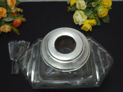 Botellon Whisky Cristal Plata 925 - 800 Cm3 Transparente (Usado)