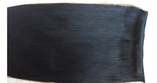 Imagem 1 de 3 de Cabelo Humano Castanho Preto Tic Tac 100g 75 Cm Mega Hair