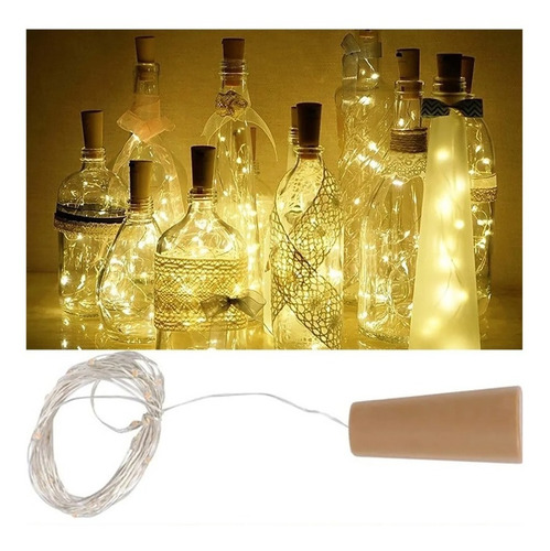 Luces Corcho Hada Alambre Micro Led Boda Deco