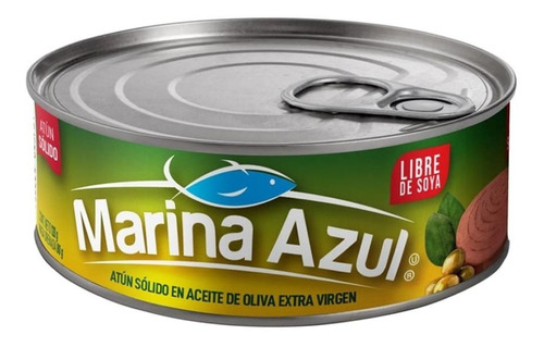 Atún Marina Azul Sólido Premium En Aceite De Oliva 120 Gr