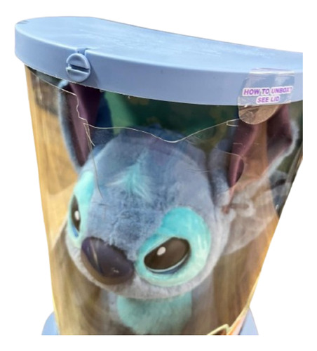 Uau! Coisas: Real Fx Disney Stitch Puppet - Animate Plush Azul