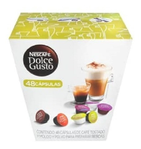 Imagen 2 de 3 de Cápsulas Café Dolce Gusto Nescafé Variedad De Sabores 48 Pza