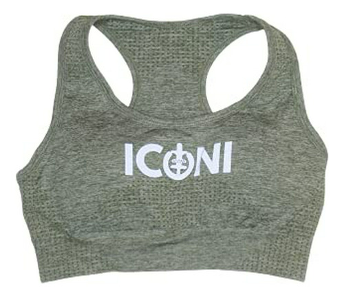 Tops - Iconi Women's Seamless High-waisted Sports Bra, Olive