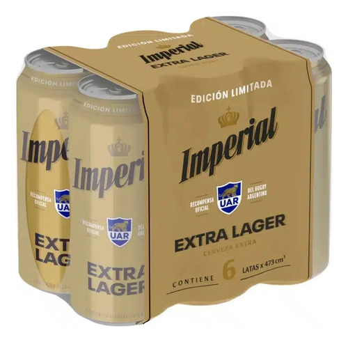 Cerveza Imperial Lager Lata 473ml Pack X6 Fullescabio Oferta