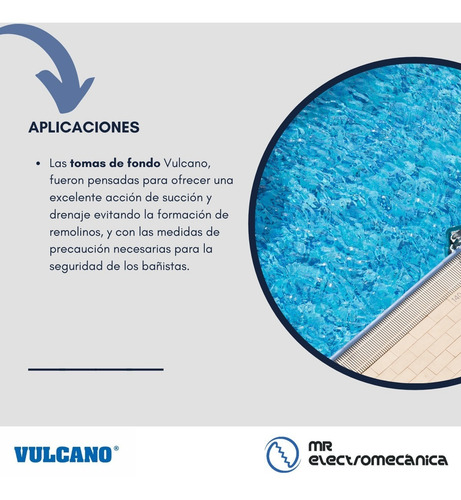 Imagen 4 de 10 de Kit Pileta Hormigón: Bomba Vulcano 1 Hp Bae100 Y Accesorios
