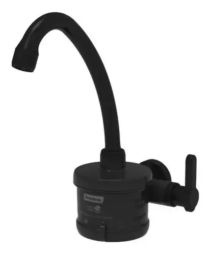 Torneira Elétrica Enerbras 4t Plus 4 Temperaturas Preta Preto Liso 127v