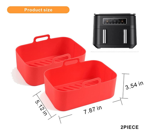 Juego De Forros Para Accesorios Air Fryer Incluye 2 Piezas