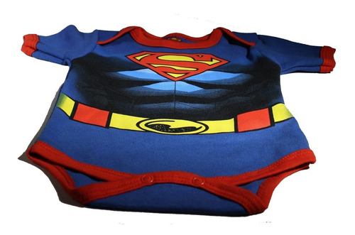 Imagen 3 de 6 de Pañalero Superman Disfraz Con Musculos - Ropa De Bebe