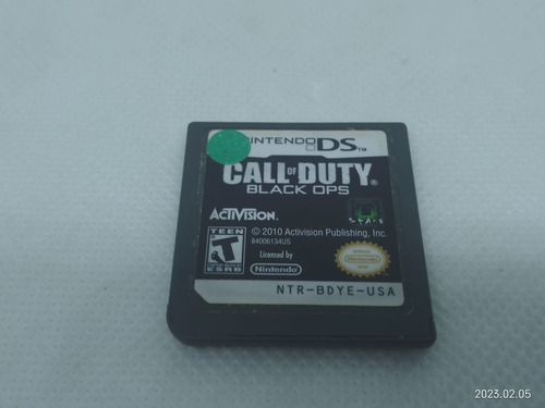 Call Of Duty Black Ops Nds Sin Estuche