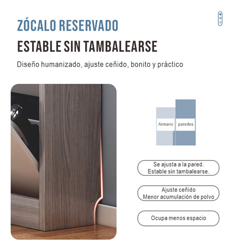 Zapatero De Madera 3 Cajones 2 Estantes Para Zapatos Blanco