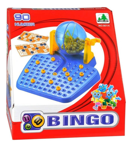 Juego De Mesa Bingo Familiar 24 Cartas Con Bolichero