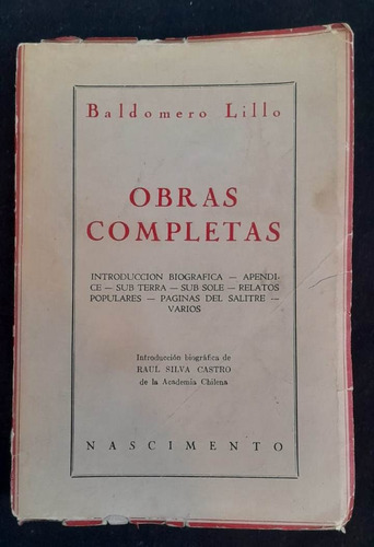 Baldomero Lillo - Obras Completas