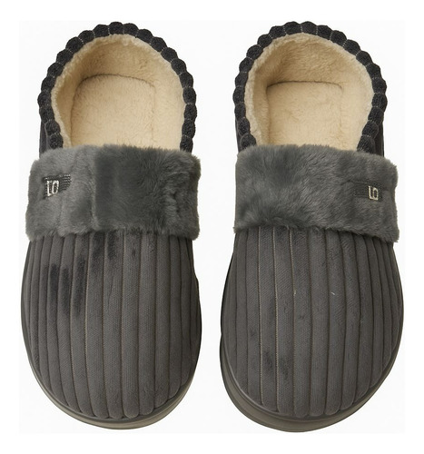 Pantufla Tipo Bota Hombre Chinela Invierno Grandes