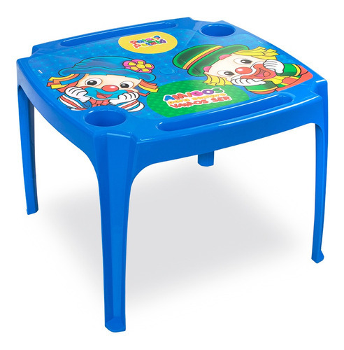 Mesa Infantil Personalizada Label Patati Patatá Para Criança Cor Azul