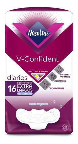 Protectores Nosotras V-confident Ex - Unidad a $300