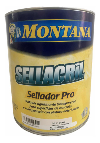 Sellador Antialcalino Sellacril Pro Transparente Montana Gal