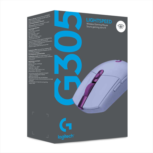 Mouse Gamer Inalámbrico Logitech G305 / 12000dpi - Lila