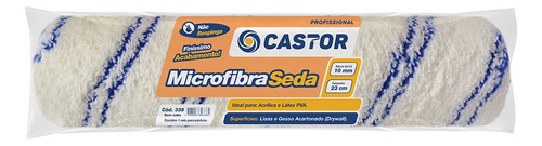 Rolo Para Pintura Lã Microfibra Seda 23 Cm S/cabo - Castor