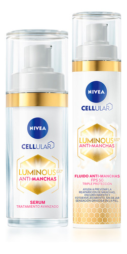 Combo Nivea Cellular Luminous Serum + Crema Dia