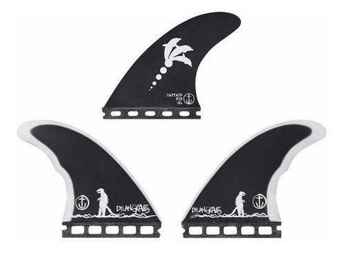 Imagen 3 de 4 de Quillas Surf Captain Fin Single Tab Futures Medium