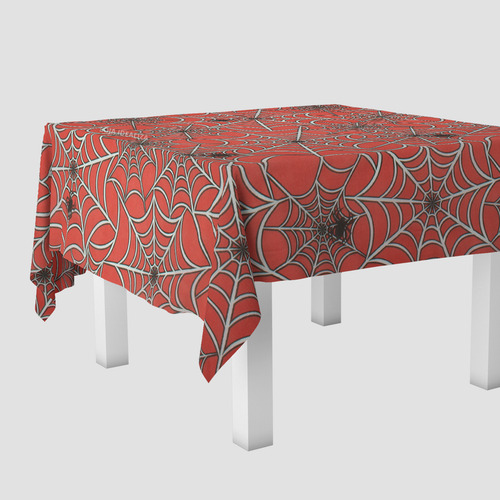 1 Toalha Mesa Festa Estampado Tnt Spider Teia Aranha 140x300 Cor Vermelho ARANHA TEIA SPIDER