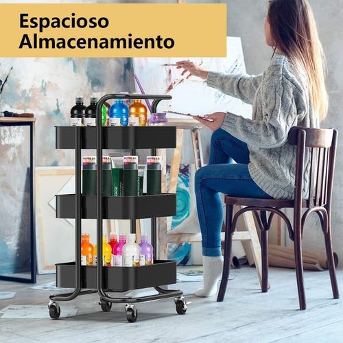 Carrito Organizador Mutiuso Con Ruedas Multi Colores Homer