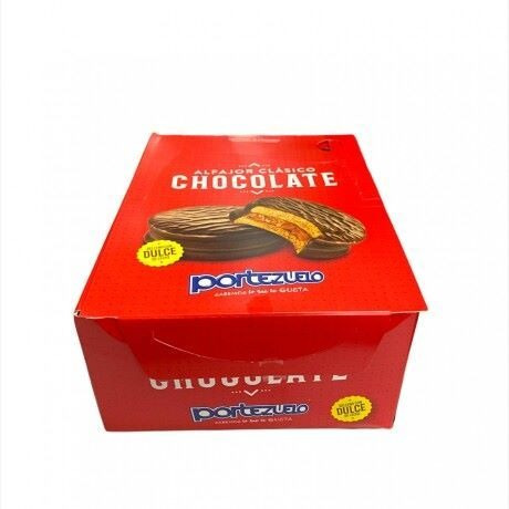 Imagen 4 de 4 de Caja X 18 Alfajores Portezuelo Chocolate Clasico