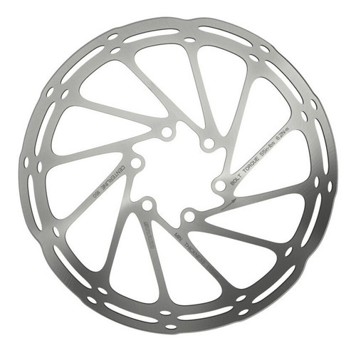 Rotor de freio de bicicleta Sram 140 mm 6 parafusos cor preta