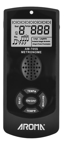Metrônomo Eletrônico Metronome Volume Digital Electronic