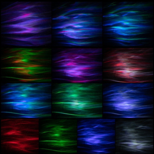 Aurora Star Light Proyección Remota Led Rgb Lámpara De Noche
