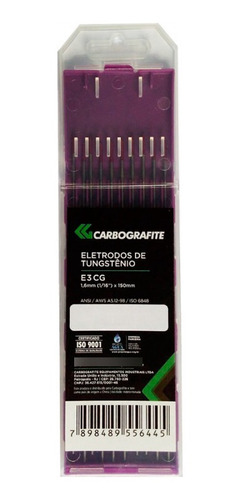 Eletrodo Tungstênio 3,2mm (1/8) E3cg (10 Unidades)