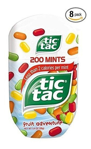 Tic Tac Mints, Frutas Aventura, 3.4 Oz. Paquete De Botella (