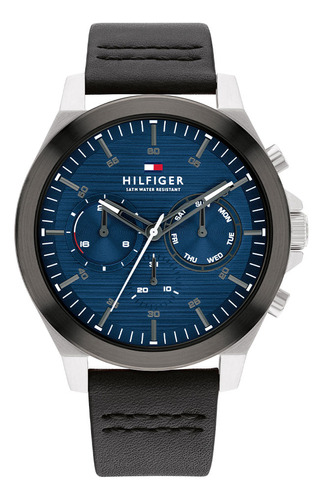 Reloj Tommy Hilfiger Para Hombre De Cuero 1710523 Ss