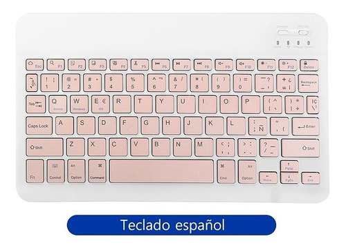 Imagen 6 de 9 de Funda Para iPad 10.2 7/8/9 Gen + Teclado Color + Slot Pencil