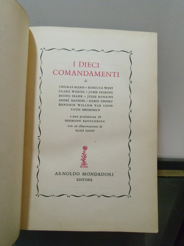 Adp I Dieci Comandamenti / Ed. Arnoldo Mondadori 1948