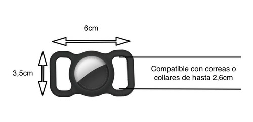 Imagen 5 de 6 de Funda De Silicona Para Correa Gato Porta Airtag