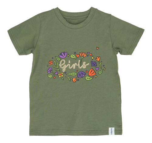 Polera M/c Niña Girls Verde Calpany